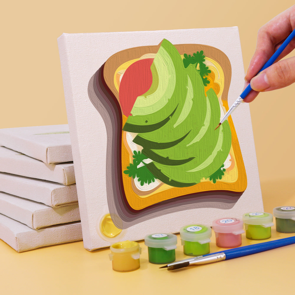 Burger, Ramen and Bento Box mini paint by numbers – image 3