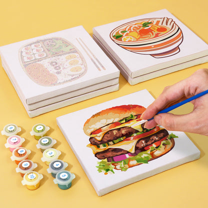 Burger, Ramen and Bento Box mini paint by numbers – image 4