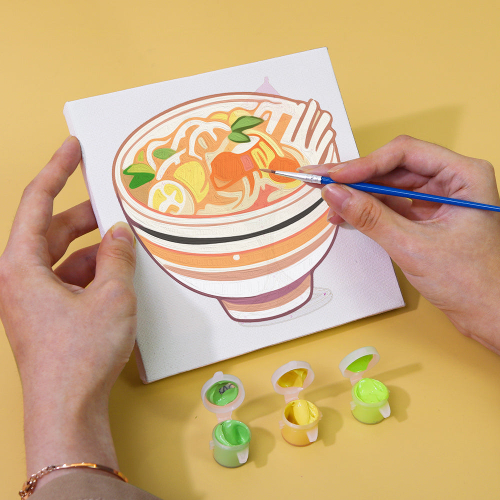 Burger, Ramen and Bento Box mini paint by numbers – image 5