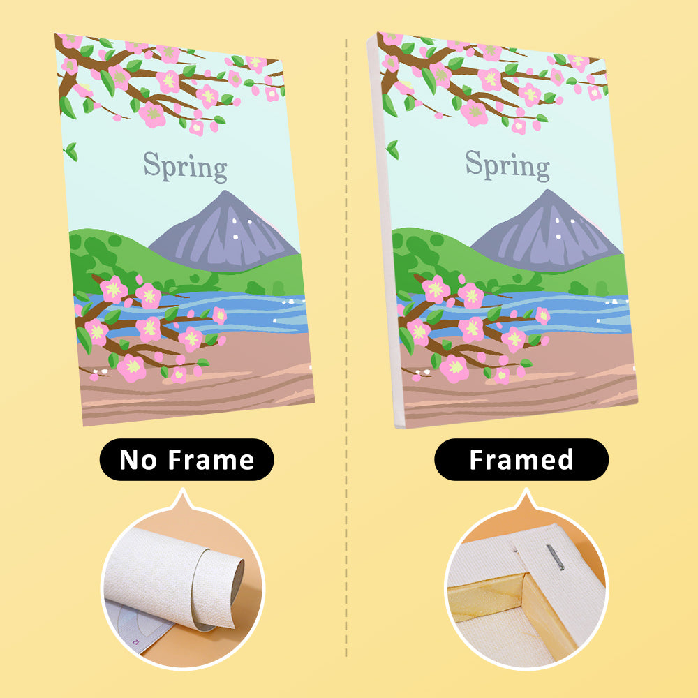 Spring to Winter Mountain Views mini paint by numbers – image 13