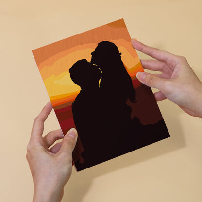 Romantic Sunset Silhouettes mini paint by numbers – image 6