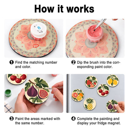 Fresh Fruit and Foliage (Fridge Magnets)