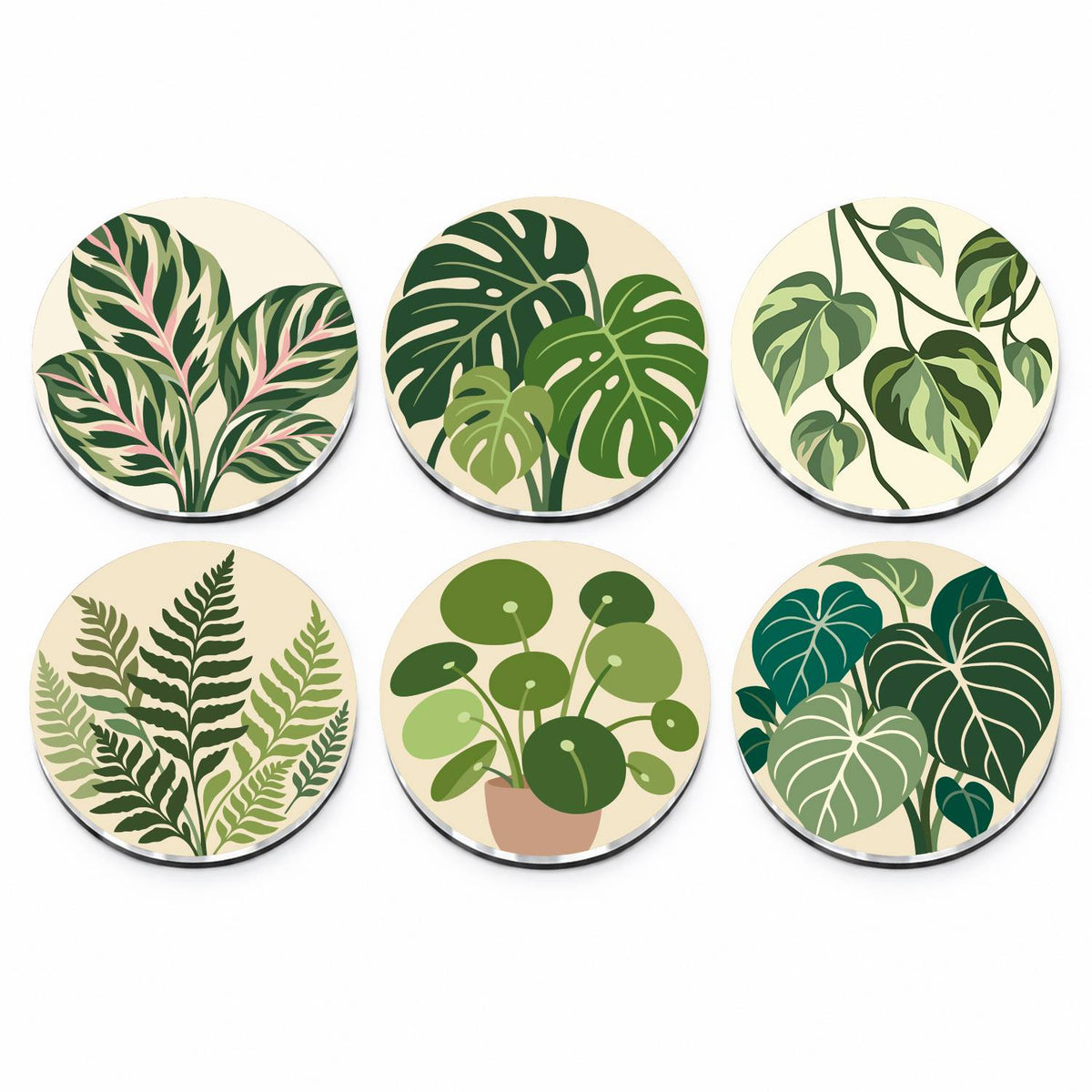 Lush Green Leaves (Fridge Magnets)