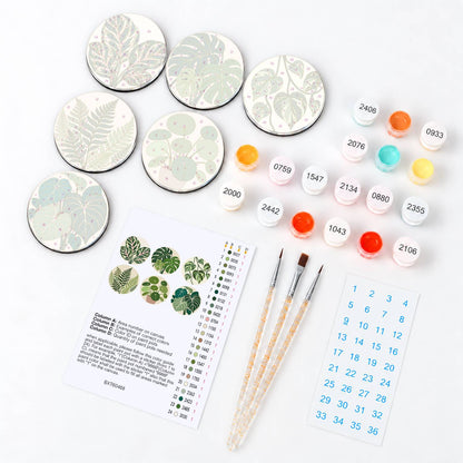 Lush Green Leaves (Fridge Magnets)
