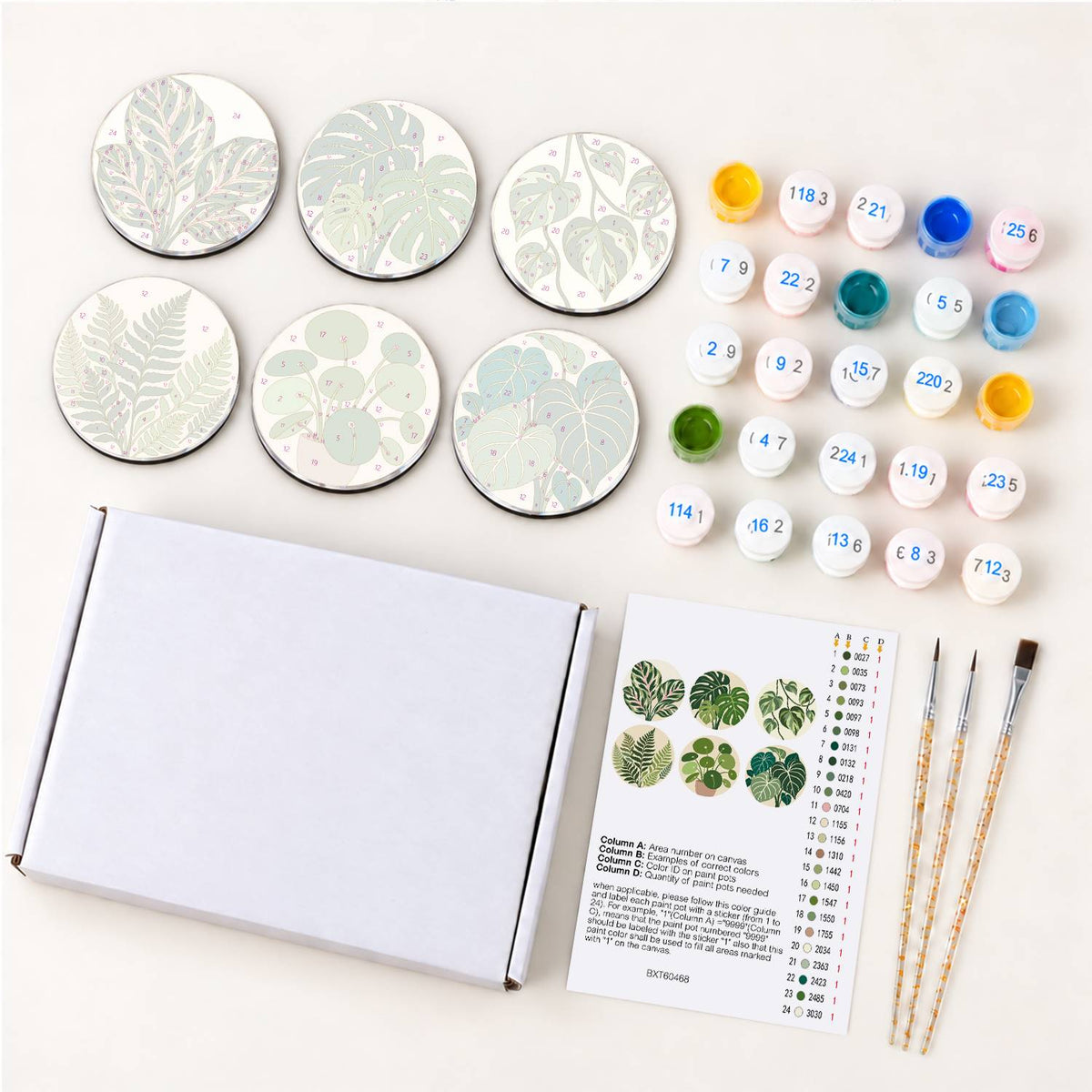 Lush Green Leaves (Fridge Magnets)