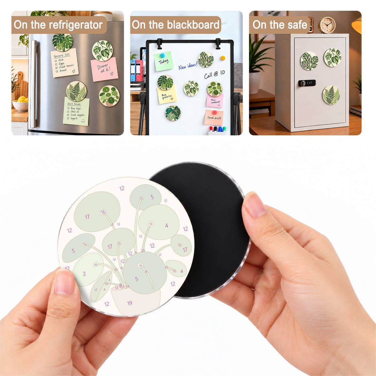 Lush Green Leaves (Fridge Magnets)