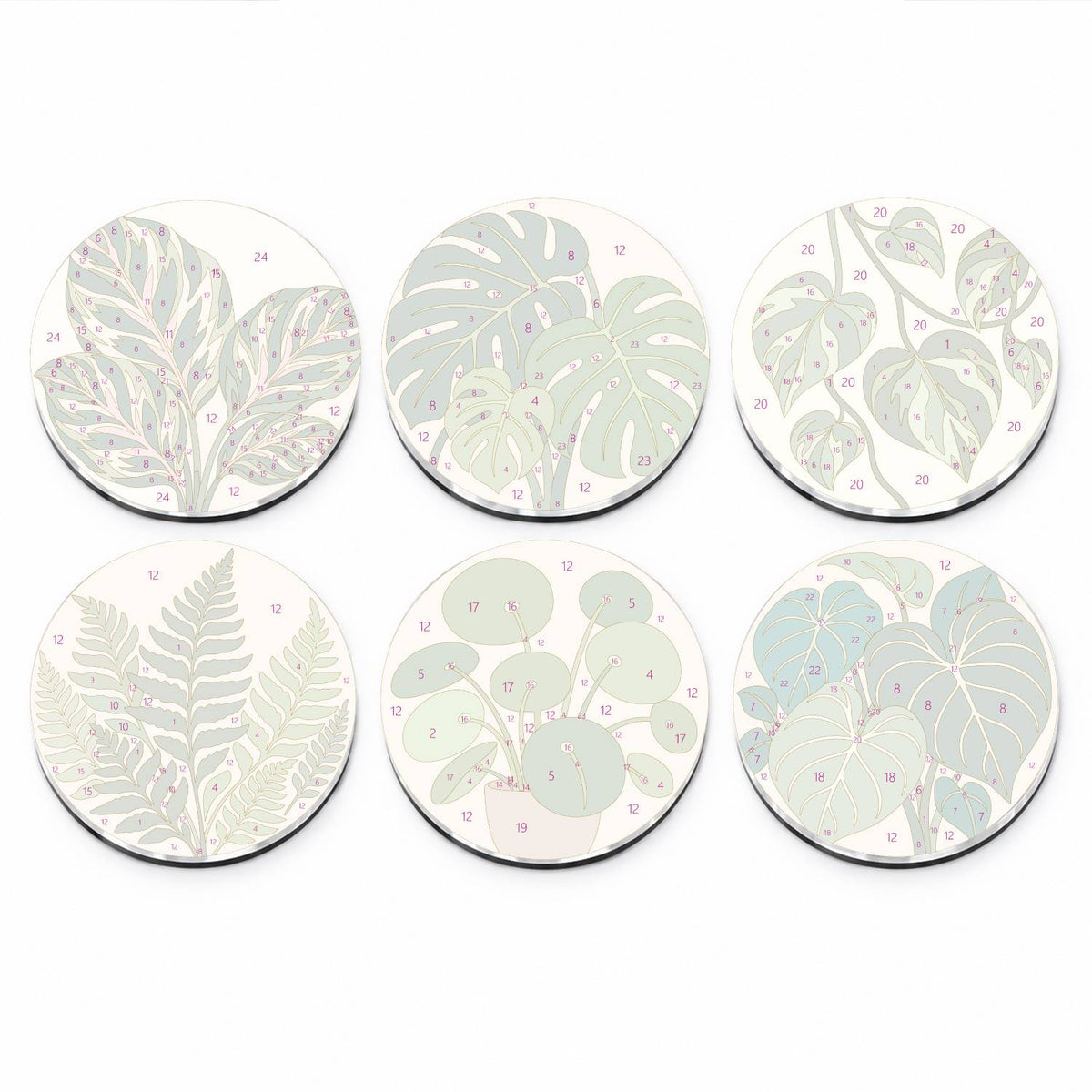 Lush Green Leaves (Fridge Magnets)