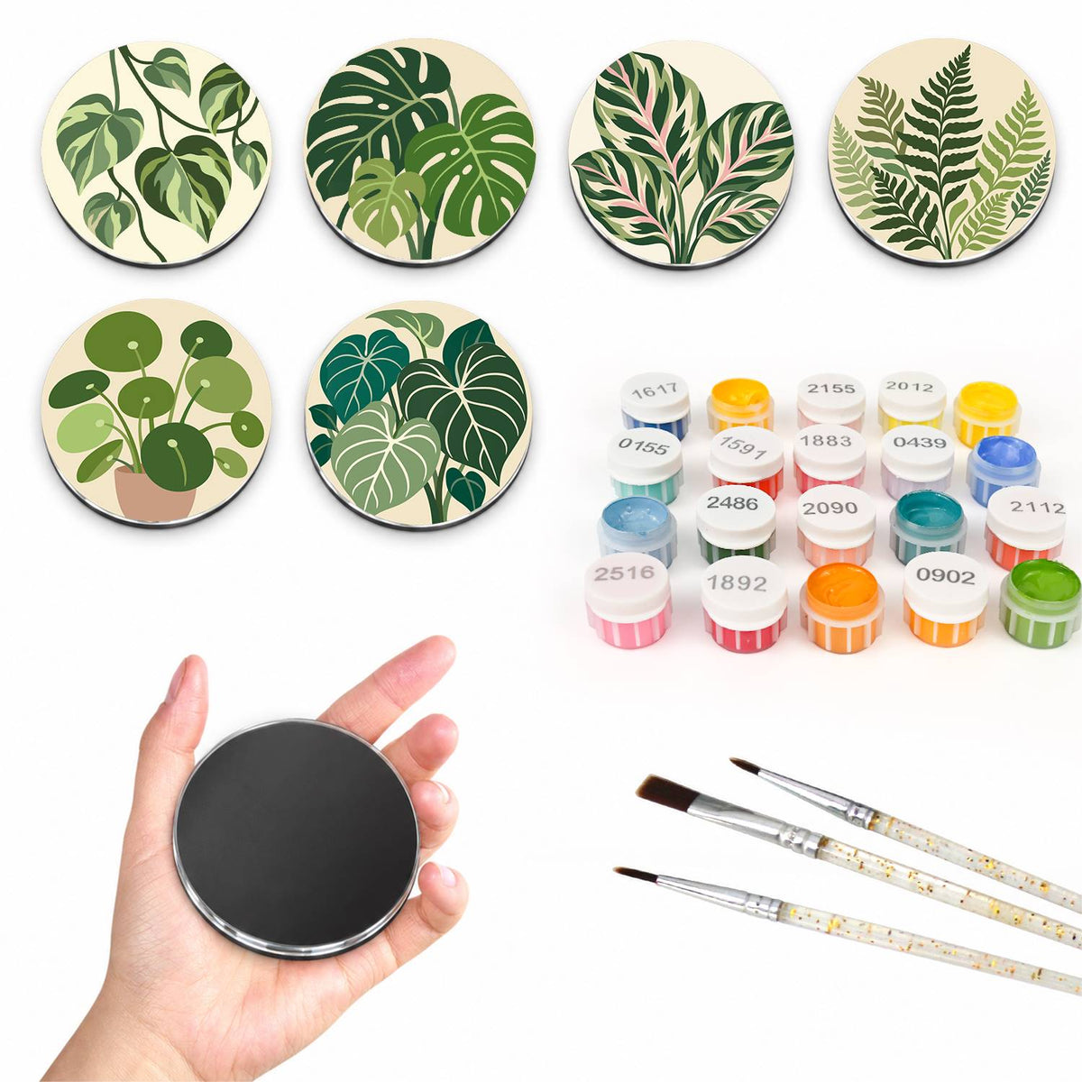 Lush Green Leaves (Fridge Magnets)