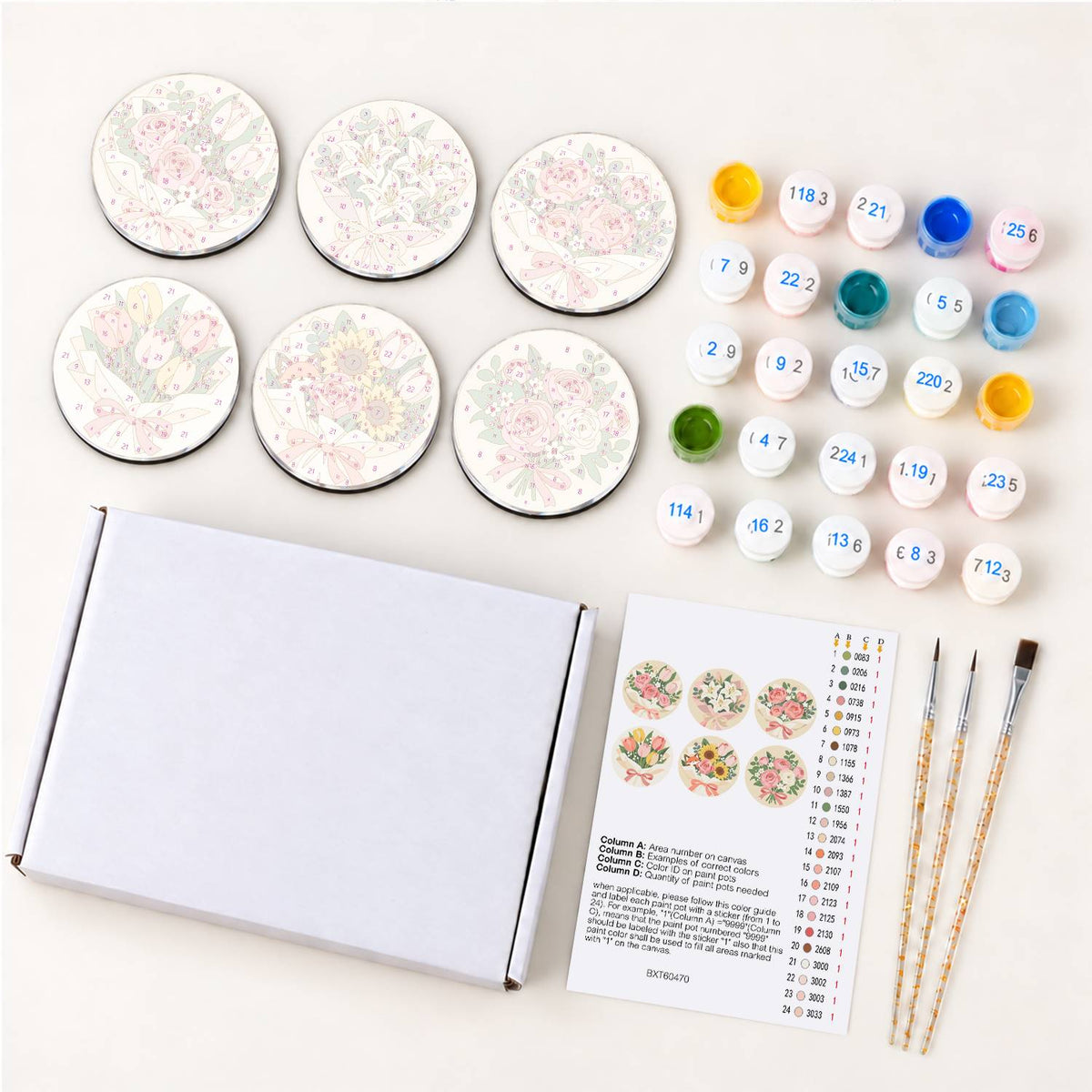 Delicate Floral Bouquets (Fridge Magnets)