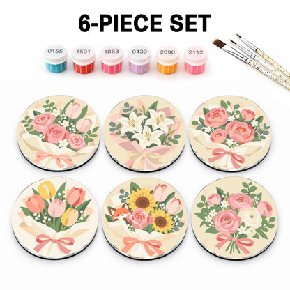Delicate Floral Bouquets (Fridge Magnets)