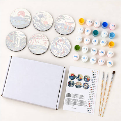 Japanese Waves and Landscapes (Fridge Magnets)