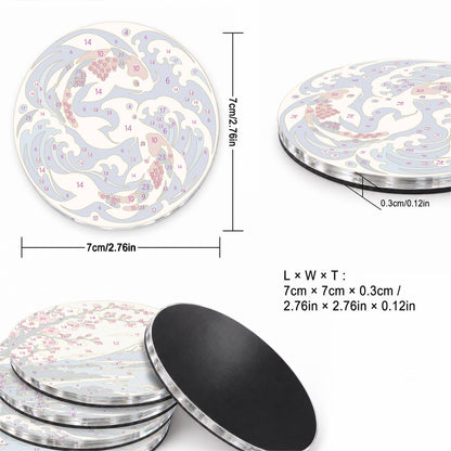 Japanese Waves and Landscapes (Fridge Magnets)