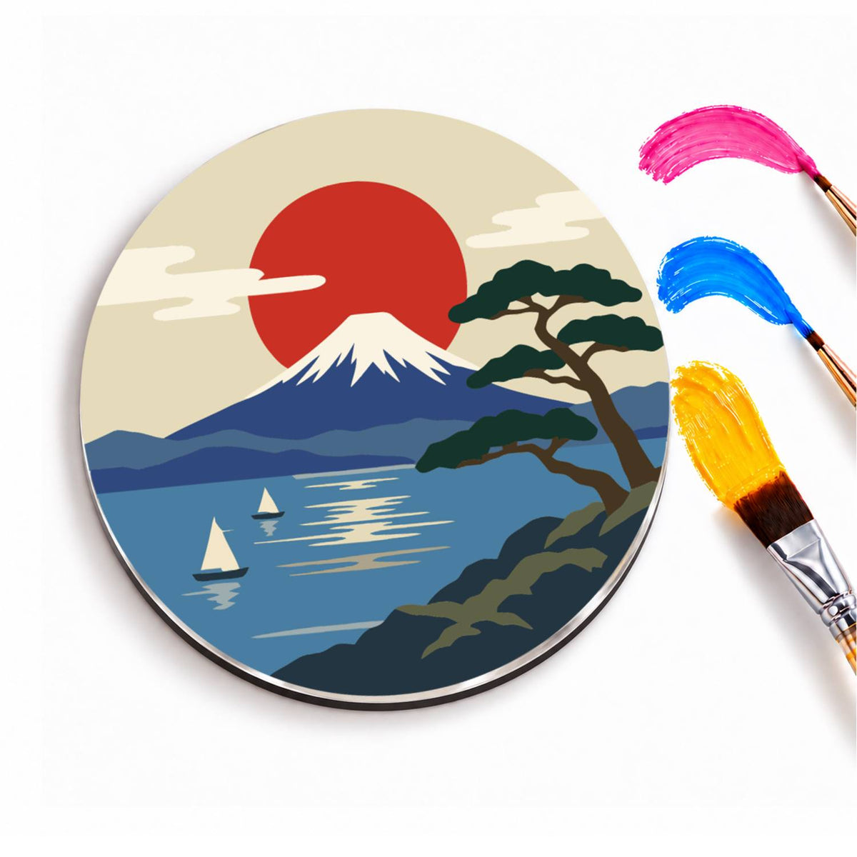 Japanese Waves and Landscapes (Fridge Magnets)