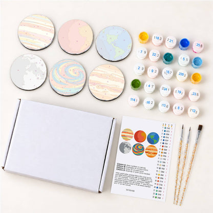 Colourful Planets (Fridge Magnets)