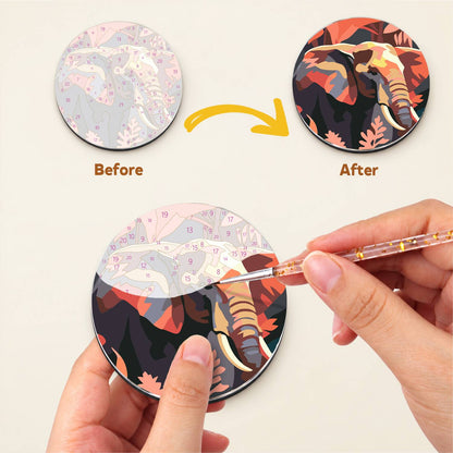 Tropical Leaves and Wildlife (Fridge Magnets)