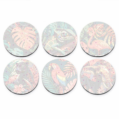 Tropical Leaves and Wildlife (Fridge Magnets)