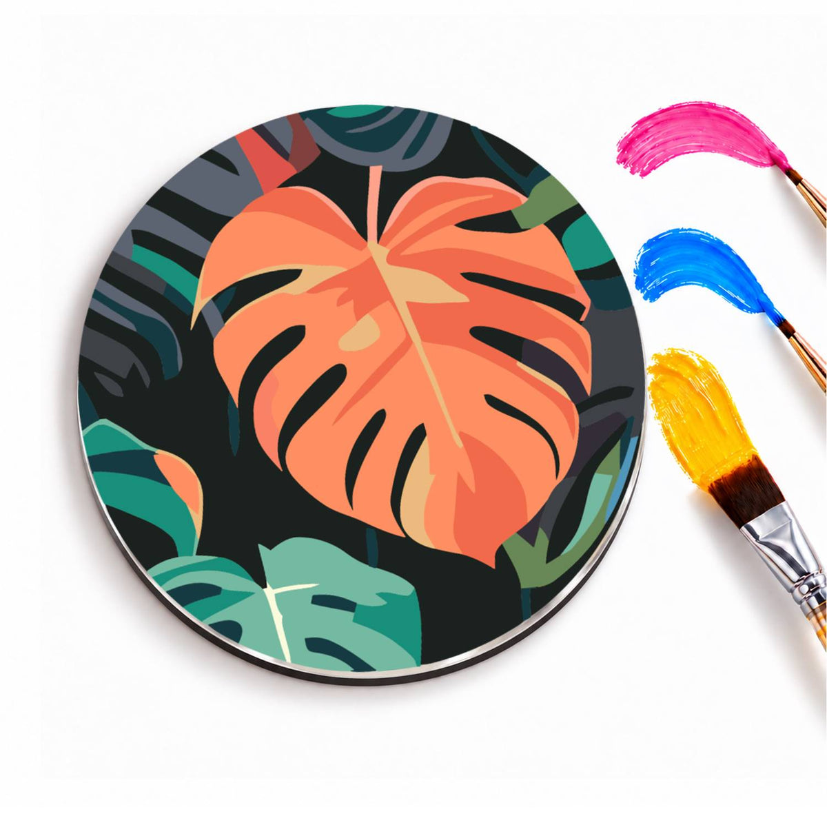 Tropical Leaves and Wildlife (Fridge Magnets)