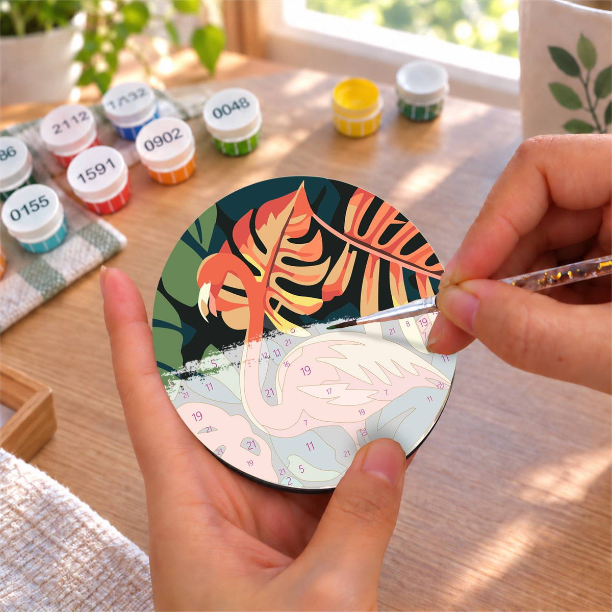 Tropical Leaves and Wildlife (Fridge Magnets)