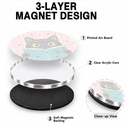 Mystical Black Cats (Fridge Magnets)