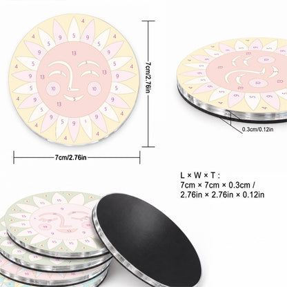 Colourful Sun Faces (Fridge Magnets)