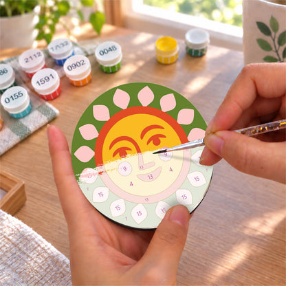 Colourful Sun Faces (Fridge Magnets)