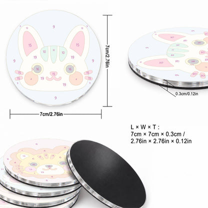 Pastel Animal Faces (Fridge Magnets)