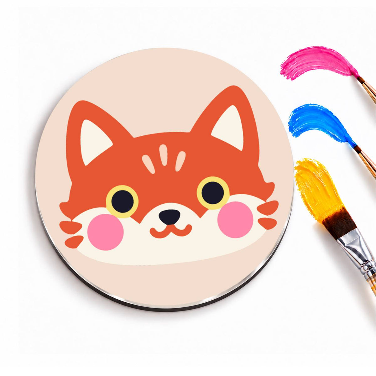 Pastel Animal Faces (Fridge Magnets)