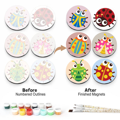 Rainbow Ladybirds (Fridge Magnets)