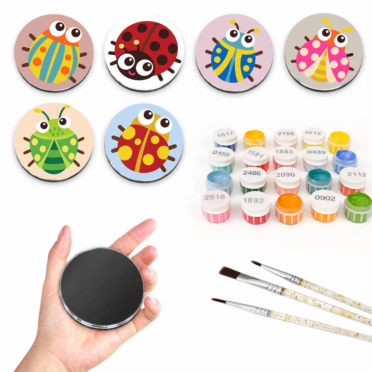Rainbow Ladybirds (Fridge Magnets)