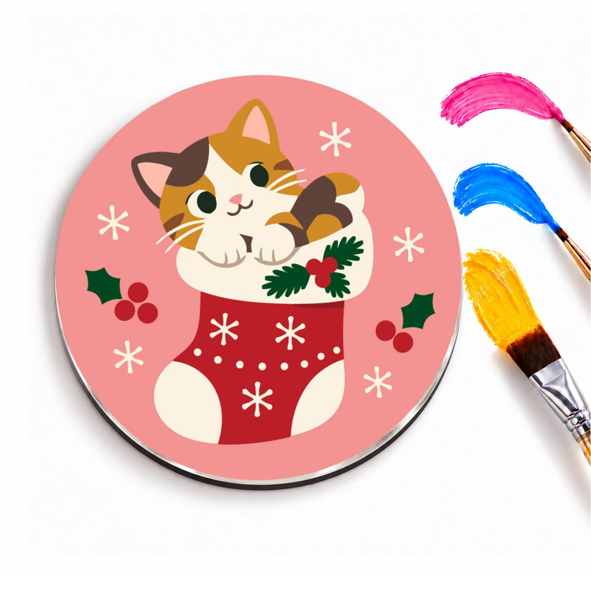 Christmas Cats (Fridge Magnets)