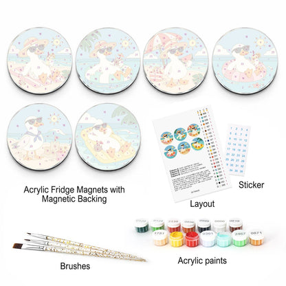 Cool Summer Ducks (Fridge Magnets)