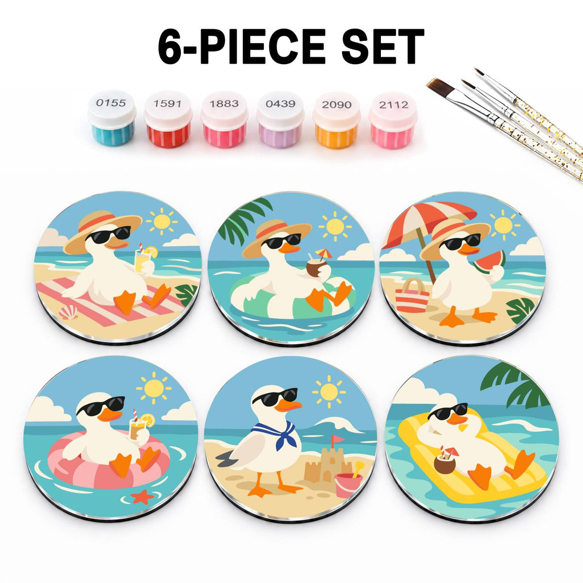 Cool Summer Ducks (Fridge Magnets)