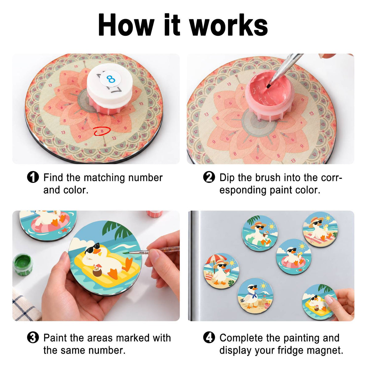 Cool Summer Ducks (Fridge Magnets)