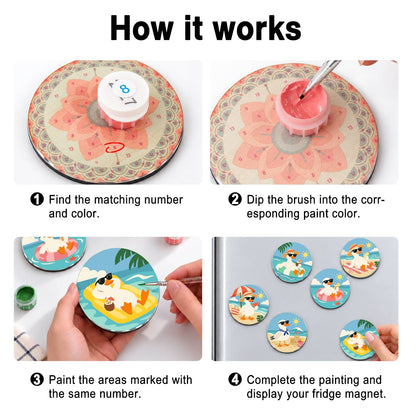 Cool Summer Ducks (Fridge Magnets)