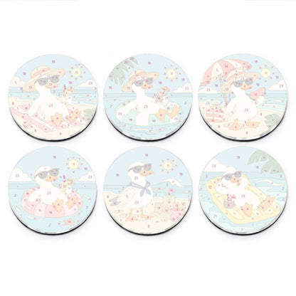 Cool Summer Ducks (Fridge Magnets)