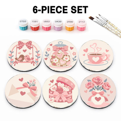 Pink Bows and Tea (Fridge Magnets)