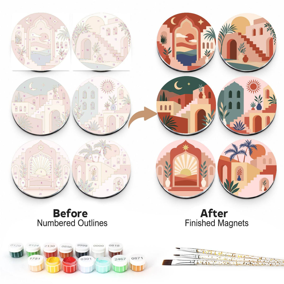 Terracotta Courtyards (Fridge Magnets)