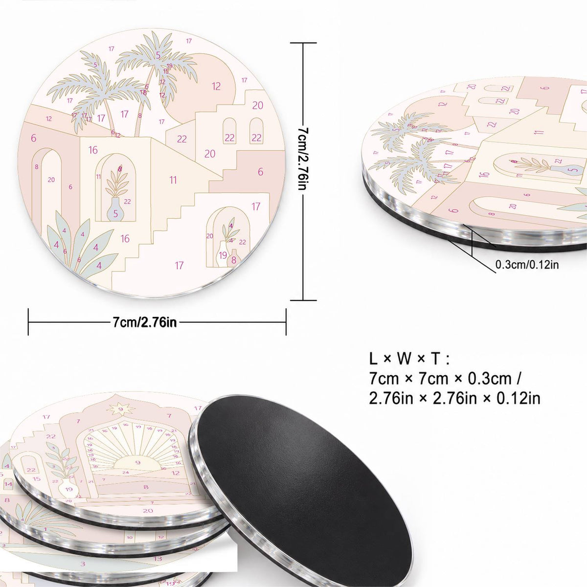Terracotta Courtyards (Fridge Magnets)