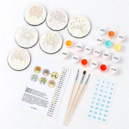 Flower Vases (Fridge Magnets)