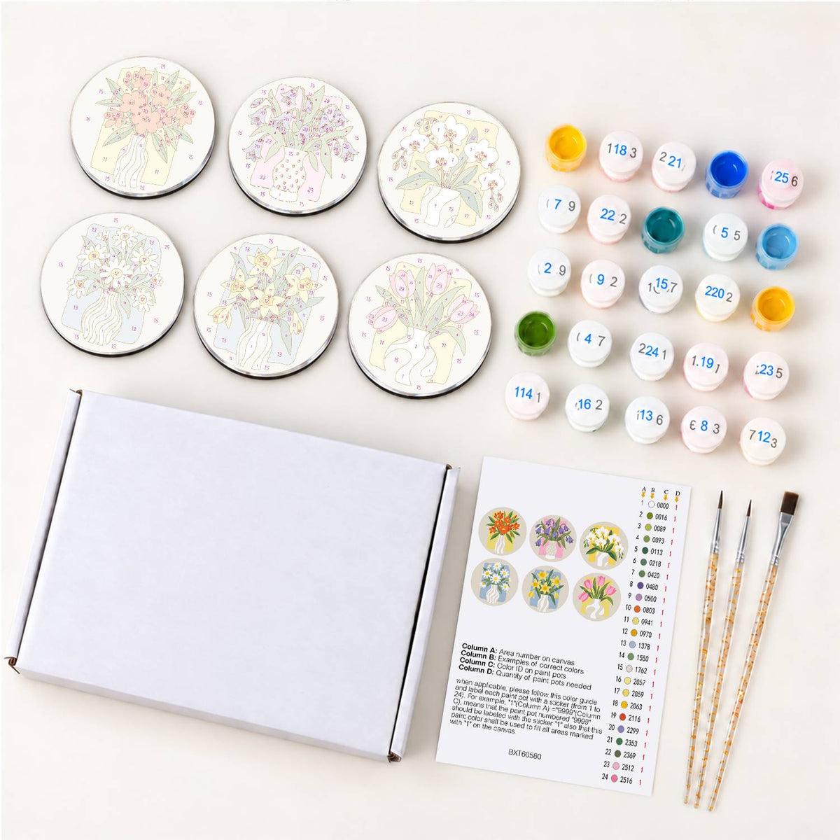 Flower Vases (Fridge Magnets)