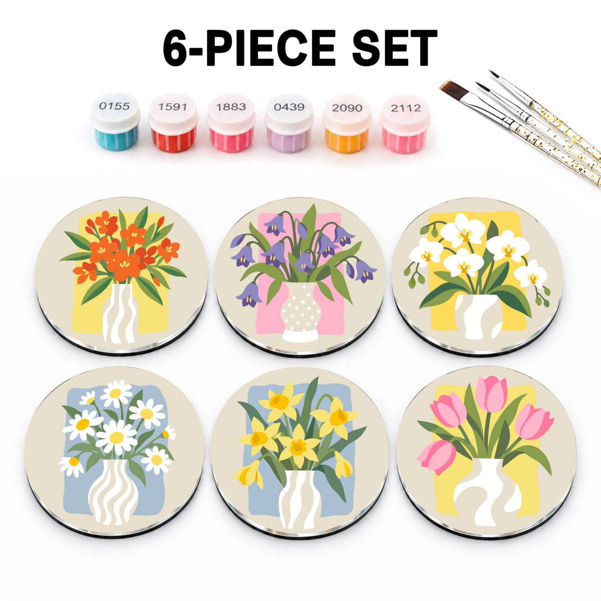 Flower Vases (Fridge Magnets)