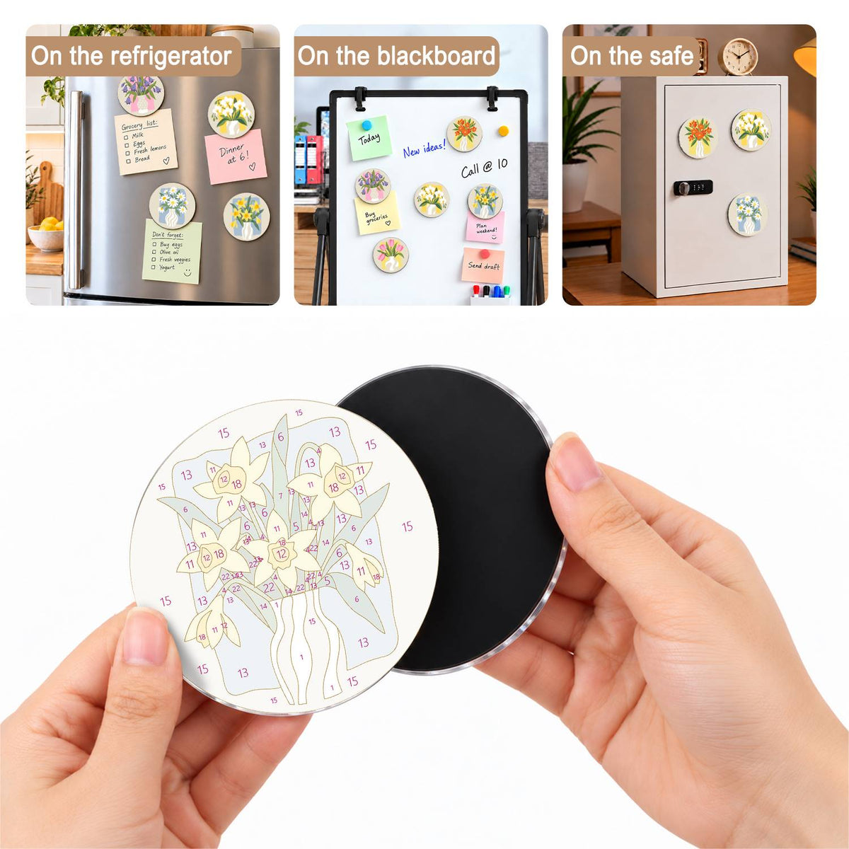 Flower Vases (Fridge Magnets)