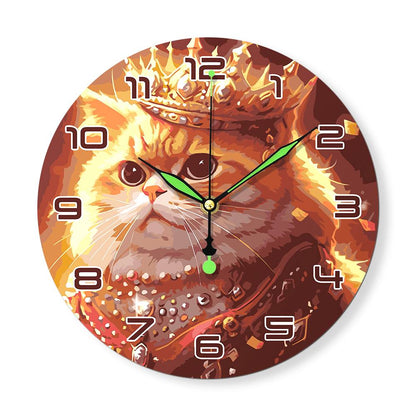 Regal Cat Portrait (Paint by Numbers Clock)