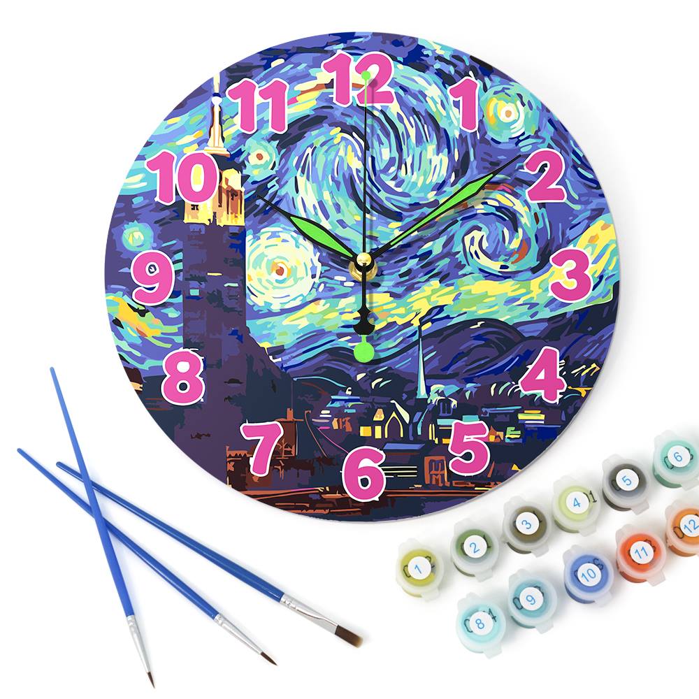 Starry Night (Paint by Numbers Clock)