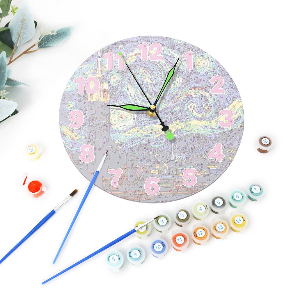 Starry Night (Paint by Numbers Clock)