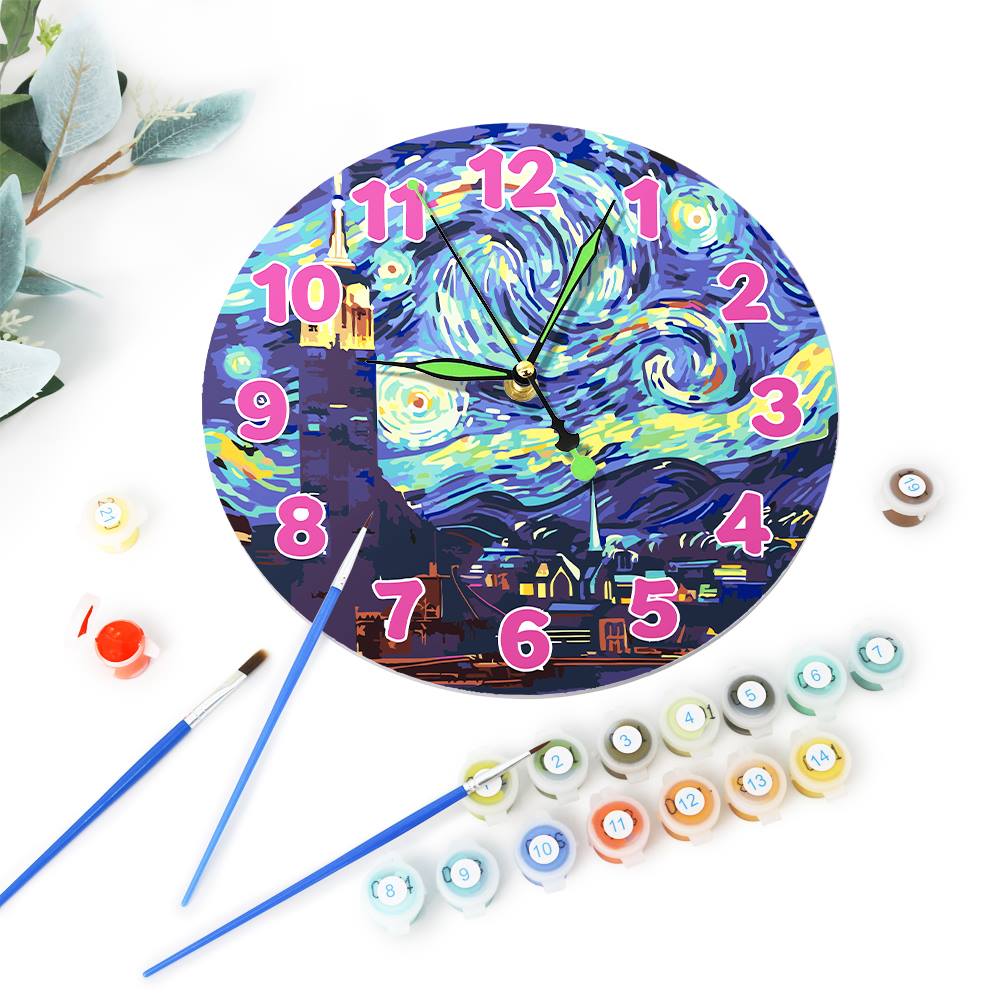 Starry Night (Paint by Numbers Clock)