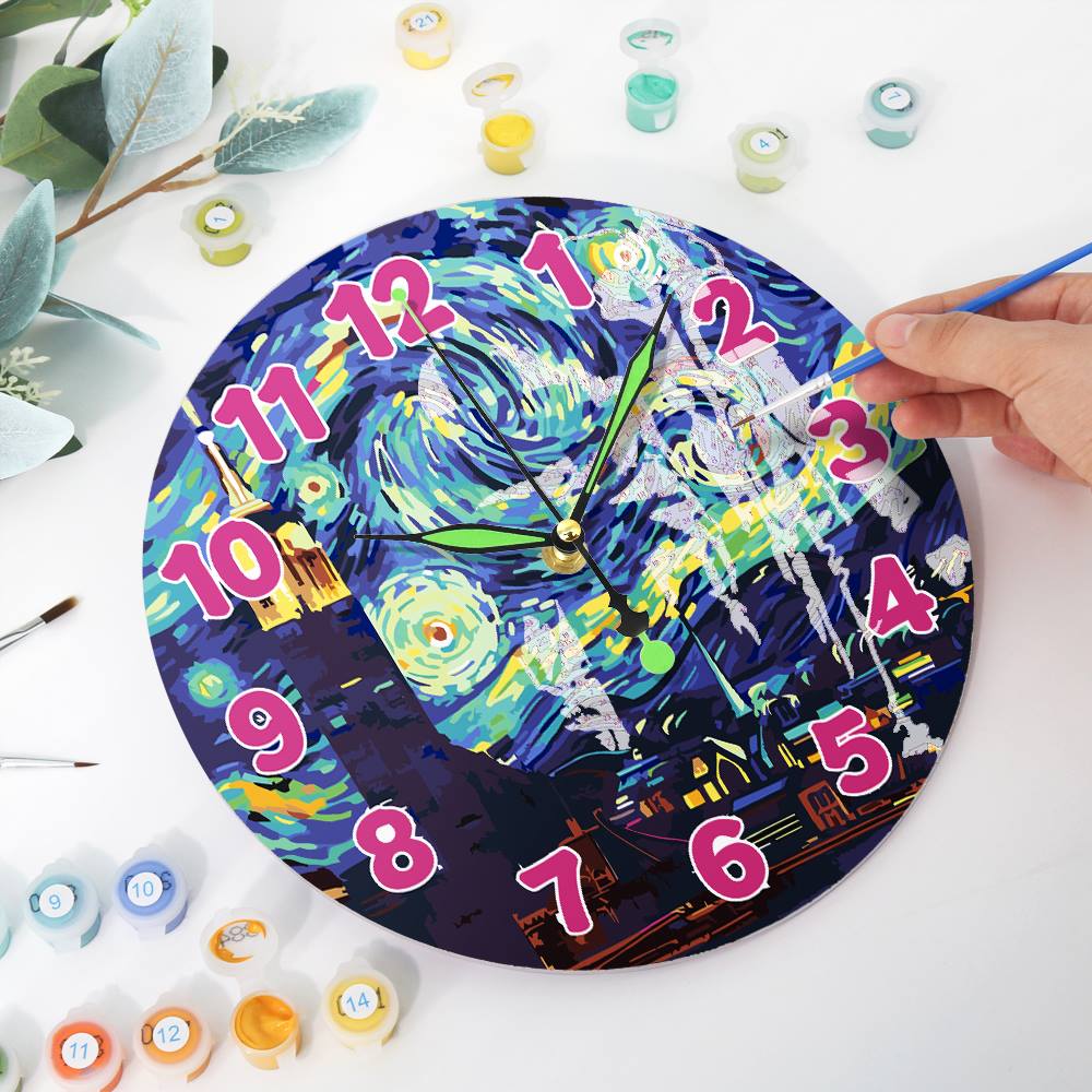 Starry Night (Paint by Numbers Clock)