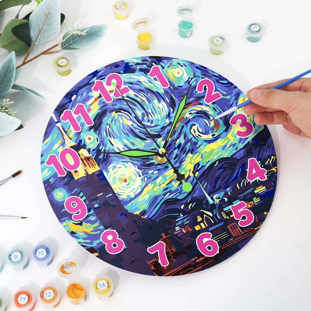 Starry Night (Paint by Numbers Clock)