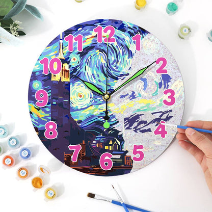 Starry Night (Paint by Numbers Clock)