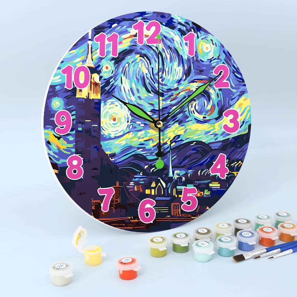 Starry Night (Paint by Numbers Clock)